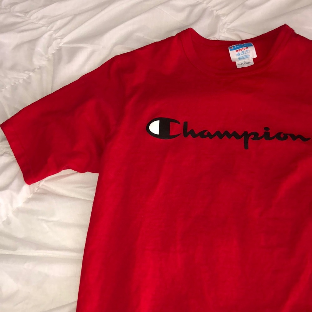 red champion shirt